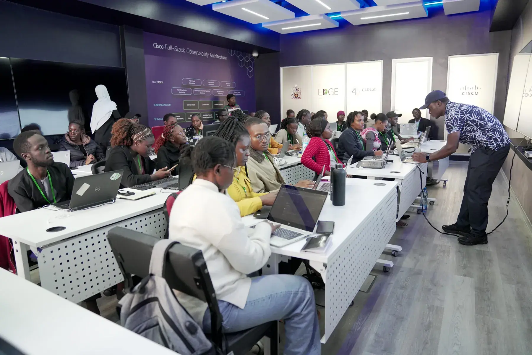 Participants coding during a CSA Africa workshop