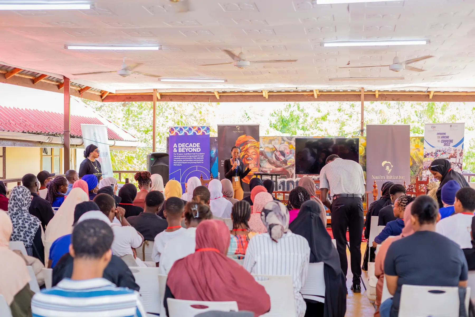 The full room during a plenary session at INUKA Mombasa
