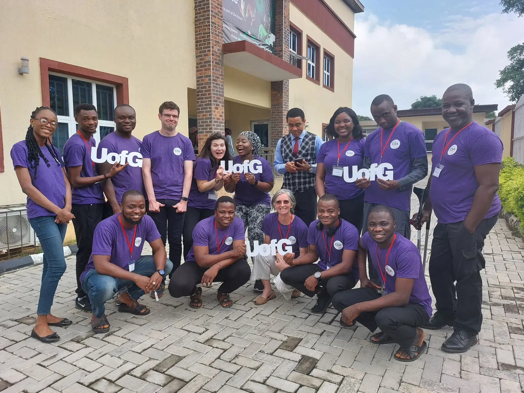 The CSA Africa team and volunteers