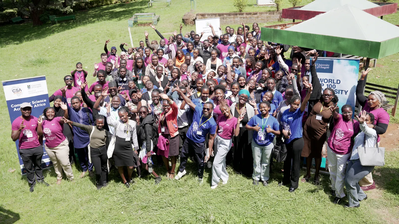 The full CSA Africa 2025 cohort together at the University of Nairobi